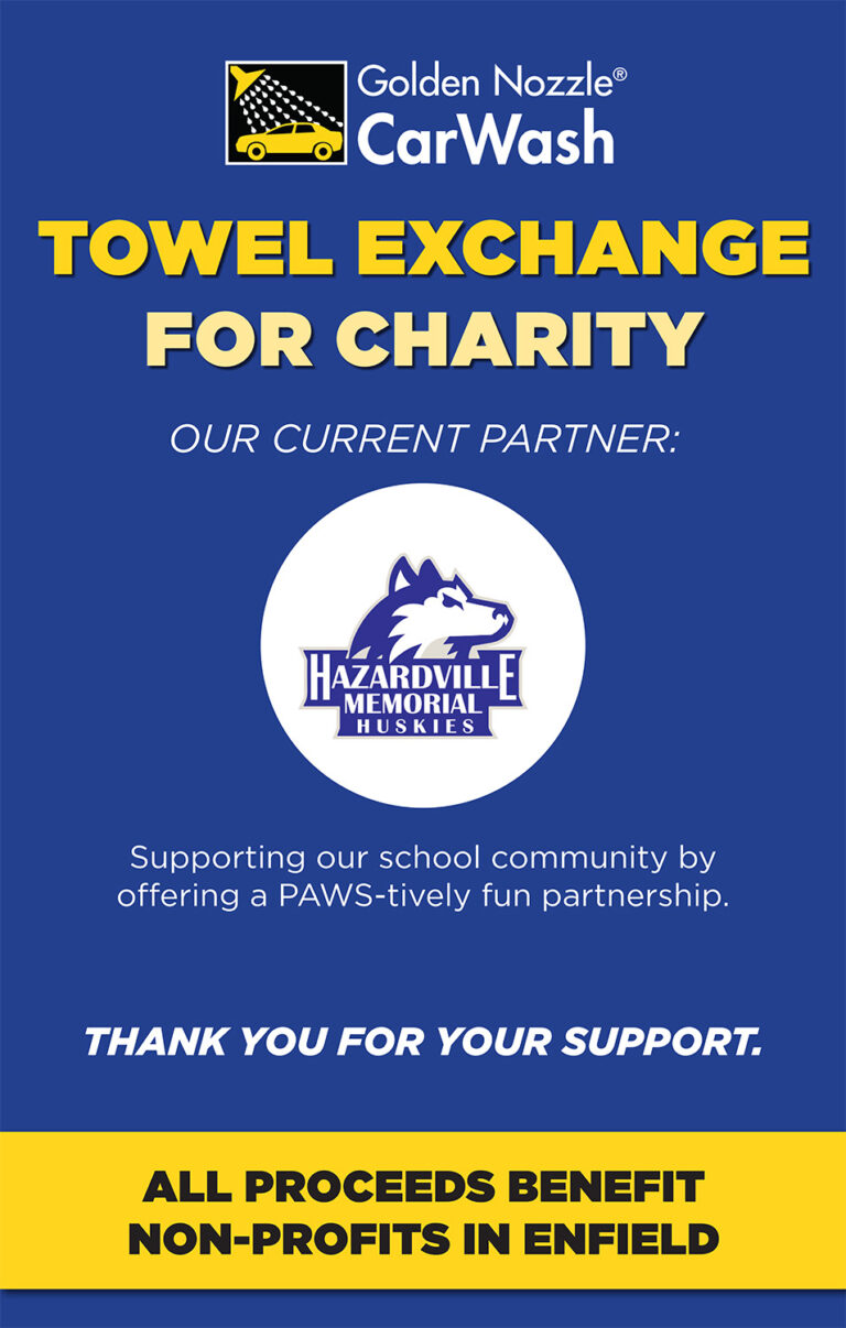 Enfield CT Towel Exchange Program Golden Nozzle